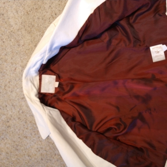 True Religion Off White Leather Moto Jacket - Picture 9 of 16